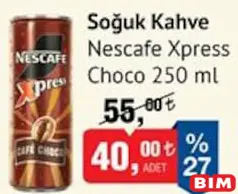 NESCAFE XPRESS CHOCO SOĞUK KAHVE 250 ML